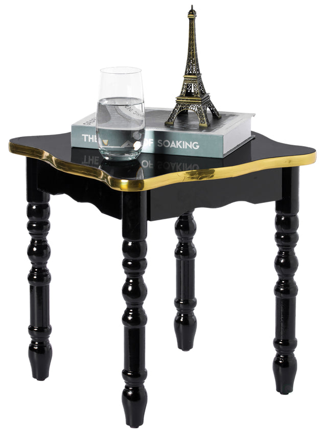 "Versatile Square Wooden Side Table - Living Room Accent End Table with Rustic Charm, Sleek Design, and Storage Shelf for Modern Home Decor and Small Spaces, Brown" - LEHADAR