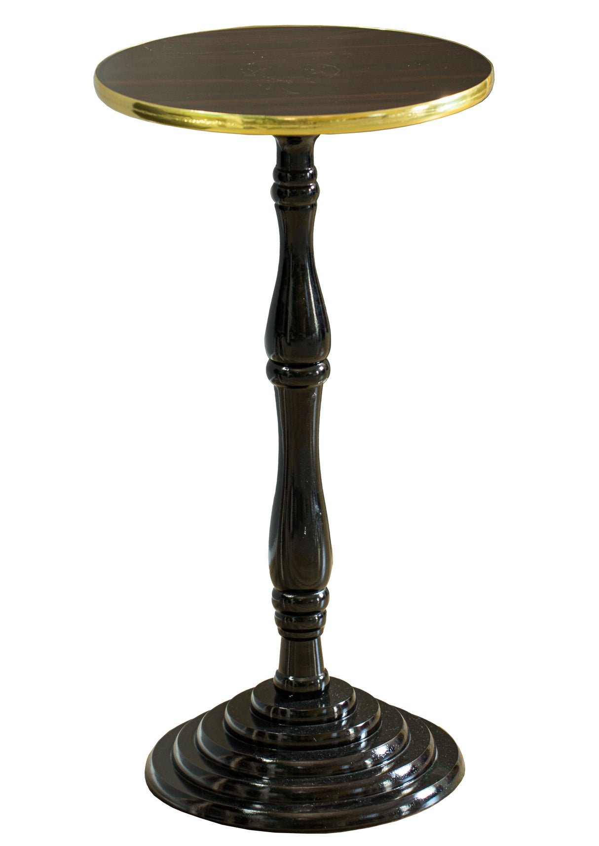 "Round Wooden Side Table, Living Room Accent Pedestal End Table - Modern Furniture, Decorative Stand, Small Space Solution, Circular Design, Rustic Home Decor, Elegant Home Furnishing, Brown" - LEHADAR