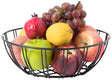 Black Iron Wire Fruit Bowl for kitchen counter, Storage Basket for Fruits, Vegetables, and Bread - LEHADAR