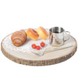 Barky Natural Wood Slabs Rustic Ornament Slice Tray Table Charger - Approximately 14 Inch Dia - LEHADAR