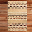 Handwoven Boho Beige Textured 100% Wool Flatweave Kilim Rug, 3' x 5' - LEHADAR