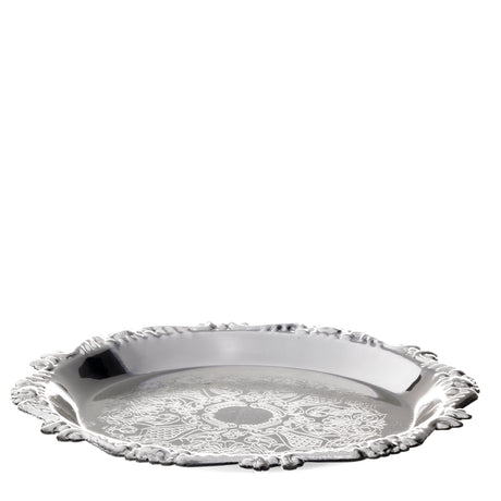 Set of 6 Silver Plated Trays for Kiddush Cup 4" - LEHADAR