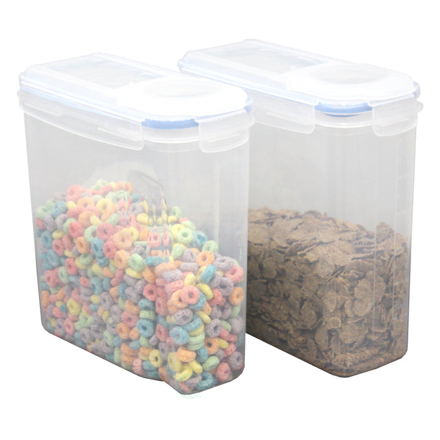 Small BPA-Free Plastic Food Containers with Airtight Spout Lid, Set of 2 - LEHADAR