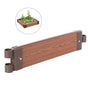 Classic Traditional Durable Wood- Look Raised Outdoor Garden Bed Flower Planter Box, Single 24 inch - LEHADAR