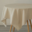 Deerlux 100% Pure Linen Washable Tablecloth Solid Color, 52" x 52" Square Natural - LEHADAR