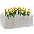 Vinyl Planter Box Garden Bed Flower Pot - LEHADAR