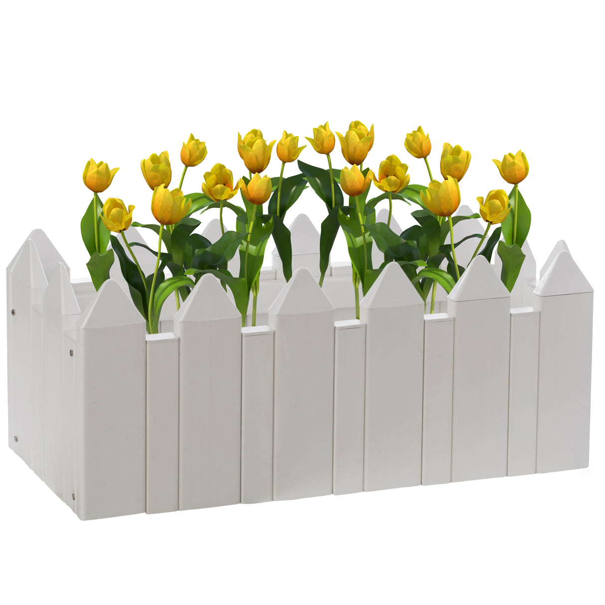 Vinyl Planter Box Garden Bed Flower Pot - LEHADAR