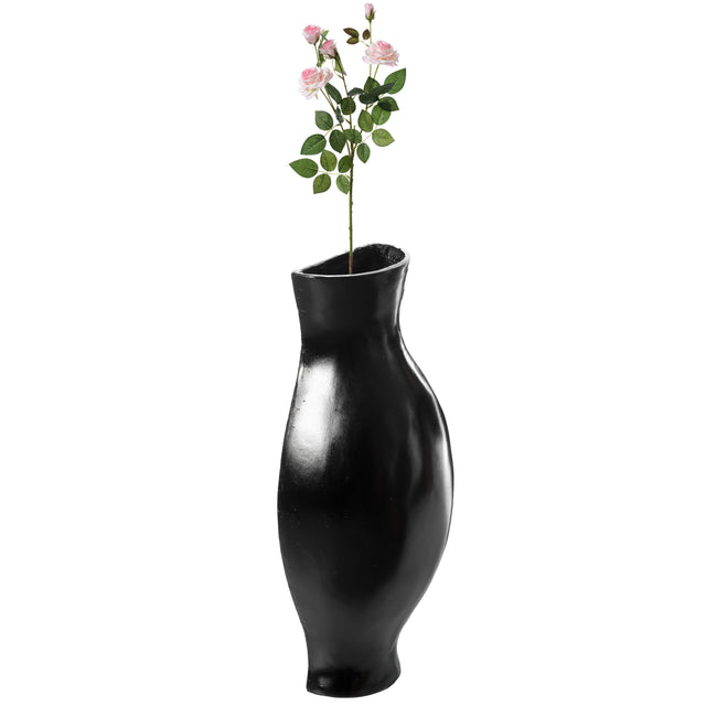 Decorative Split Vase Duo Floor Vase - Black - LEHADAR