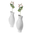 Tall Narrow Vase, Modern Floor Vase, Decorative Gift, Vase for Interior Design, 24.5 Inch Vase for Wedding Dinner Table Party Living Room Office Bedroom - Set of 2 White - LEHADAR