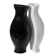 Tall Narrow Vase, Modern Floor Vase, Decorative Gift, Vase for Interior Design, 24.5 Inch Vase for Wedding Dinner Table Party Living Room Office Bedroom - Set of Black and White - LEHADAR