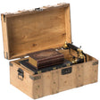 Natural Wooden Style Trunk with Handles, Large - LEHADAR