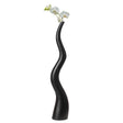 Uniquewise 39.5" Tall Animal Horn Shape Floor Vase: Elegant Ceramic Black Accent for Entryway, Dining, or Living Room Decor - Distinctive Antler Design, Adding Nature-Inspired Charm to Your Home - LEHADAR