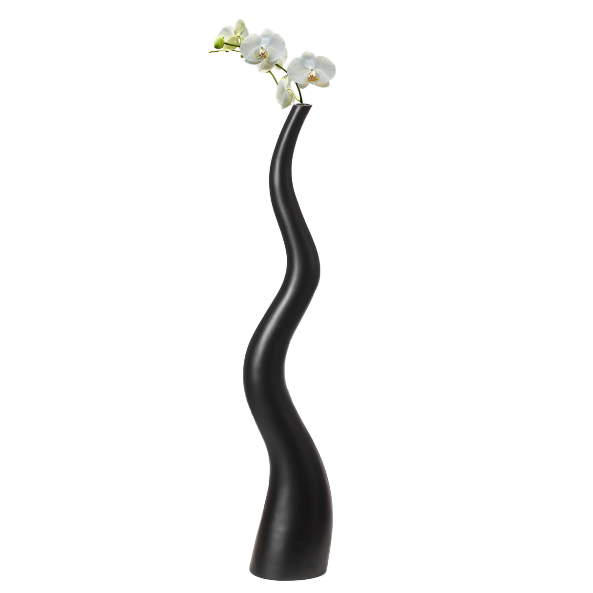 Uniquewise 39.5" Tall Animal Horn Shape Floor Vase: Elegant Ceramic Black Accent for Entryway, Dining, or Living Room Decor - Distinctive Antler Design, Adding Nature-Inspired Charm to Your Home - LEHADAR