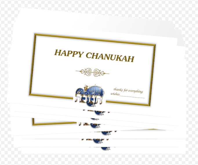 Chanukah Tip Envelope 10 Pack English