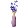 24" Tall Bamboo Floor Vase, Glossy Purple - LEHADAR