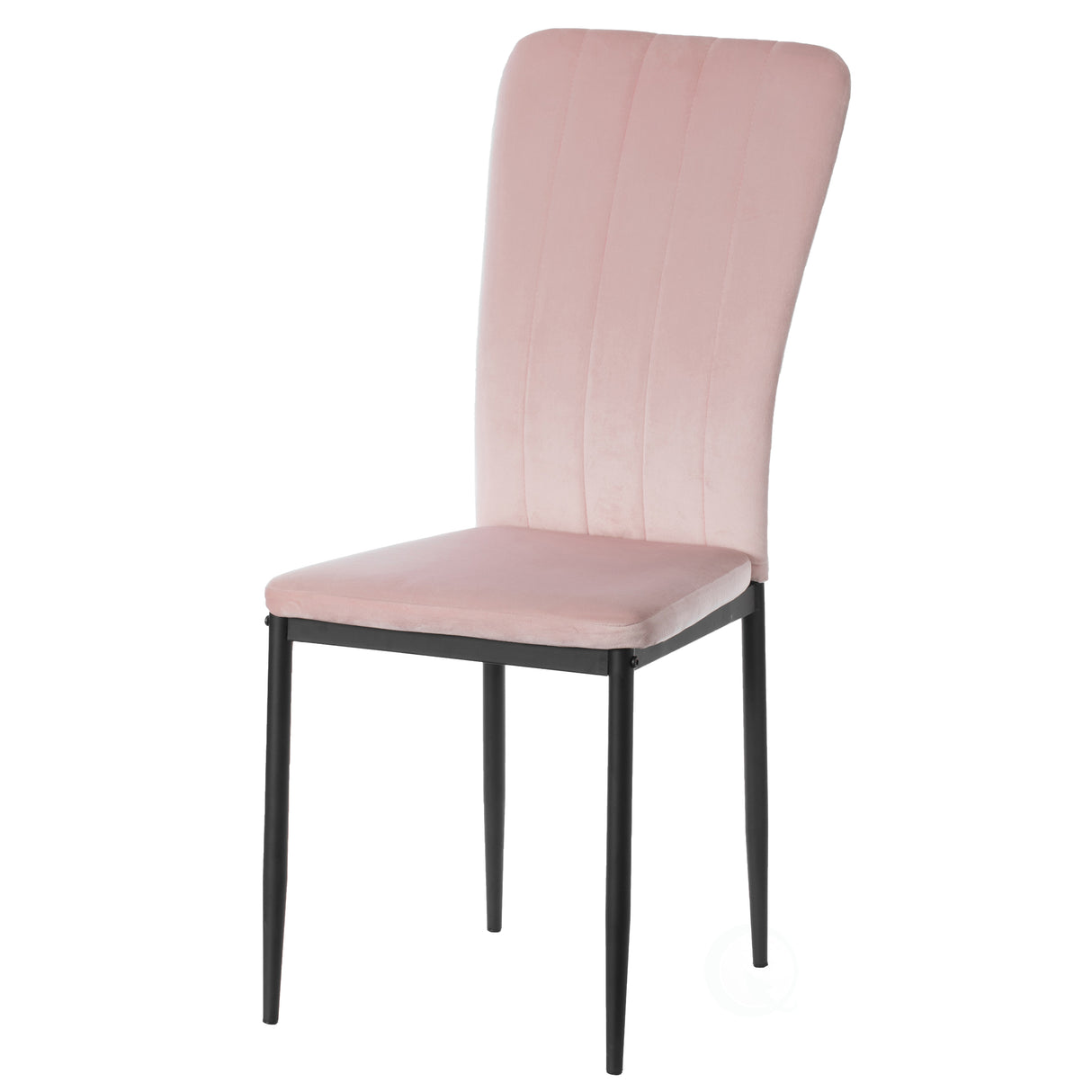 Pink Modern And Contemporary Tufted Velvet Upholstered Accent Dining Chair - LEHADAR