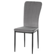 Gray Modern And Contemporary Tufted Velvet Upholstered Accent Dining Chair - LEHADAR