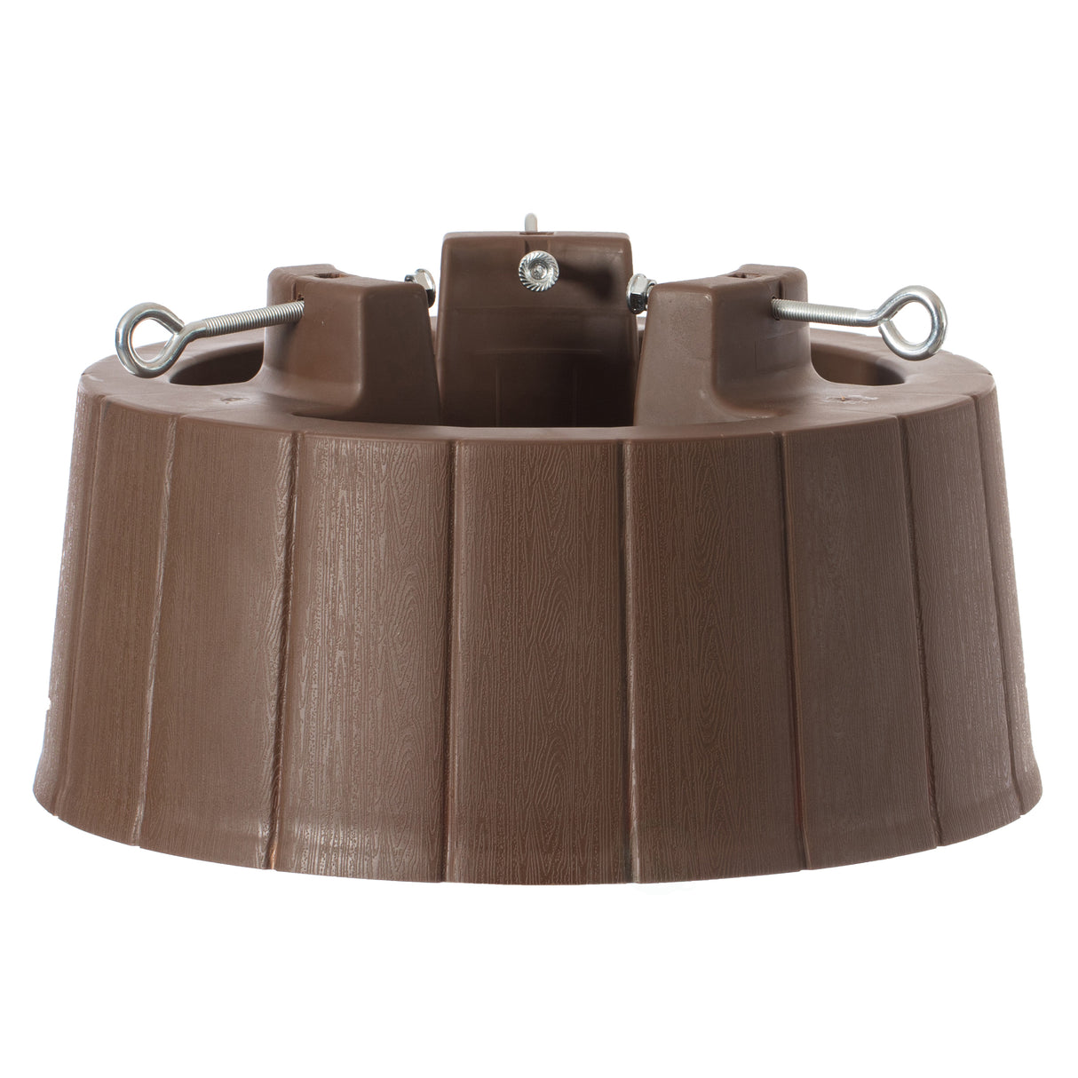 Brown Plastic Christmas Tree Stand With Screw Fastener