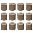 Natural Wooden Rustic Table Wood Place Card Holder, Set of twelve Pieces - LEHADAR