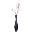 Black Bamboo Floor Vase - 43-inch Modern Elegance, Living Room Decor, Entryway, Dining Accent, Versatile Floral Styling, Home Accessory, Interior Design Upgrade, Tall Vase, Elegant Room Enhancement - LEHADAR