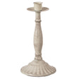 Antique 8" Distressed Candlestick for Dining Room, Entryway, Kitchen and Vanity - LEHADAR