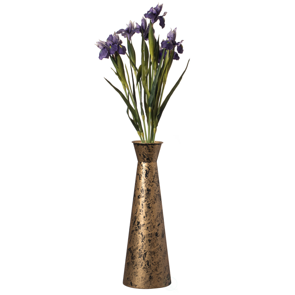15.75-inch Tall Brushed Paint Unique Straight Vase: Modern Metal Decorative Floor Vase - Flower Holder for Entryway, Living Room, or Dining Room - Perfect for Displaying Flowers or Plants - Stylish Home D̩cor Accent - LEHADAR