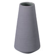 8" H Decorative Ceramic Round Cone Shape Centerpiece Table Vase Gray, Medium - LEHADAR