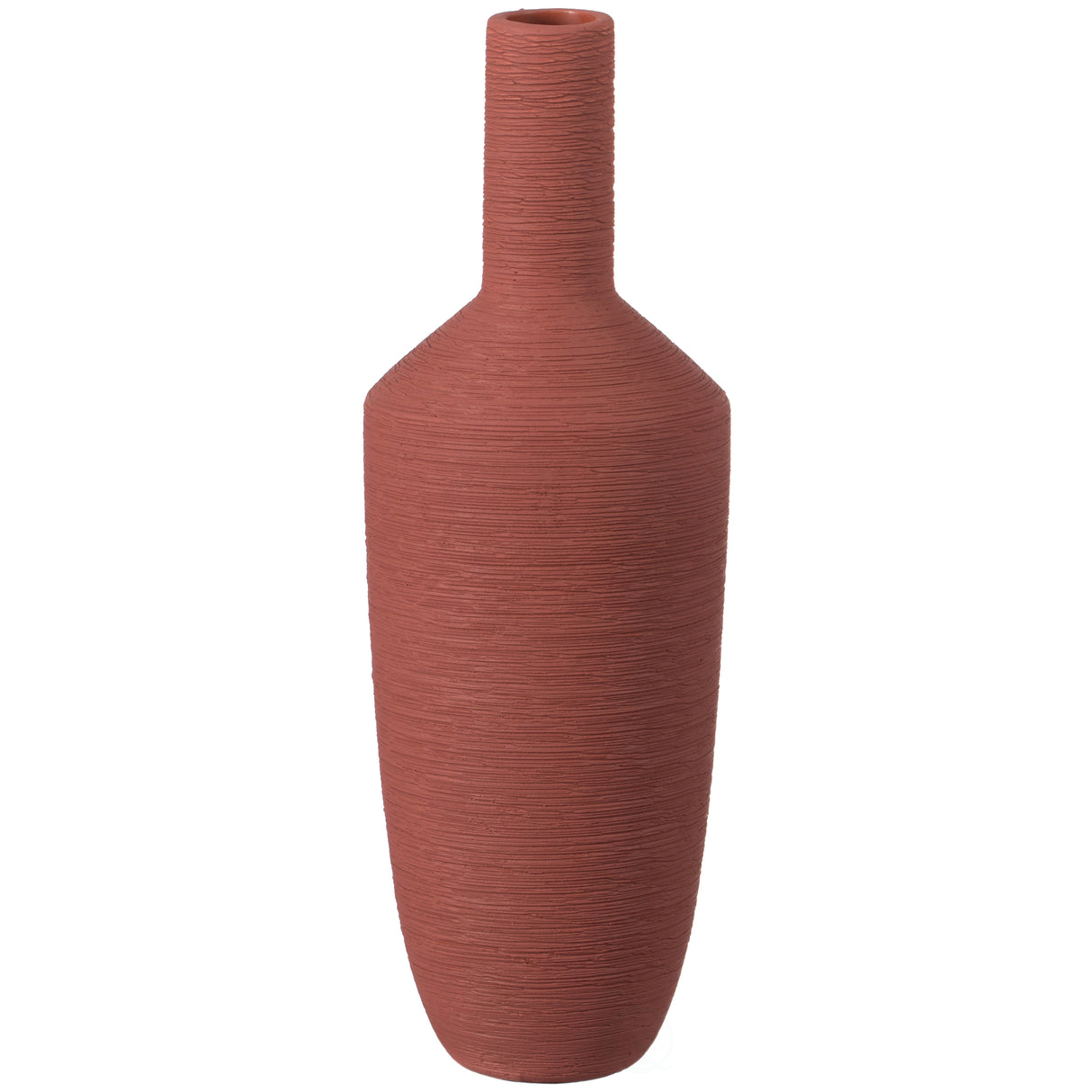 10" H Decorative Ceramic Urn Vase, Modern Style Centerpiece Table Vase, Red - LEHADAR