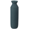 9" H Decorative Ceramic Cylinder Vase, Modern Style Centerpiece Table Vase, Blue - LEHADAR