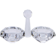 Crystal Salt & Pepper Stand 4x5" - LEHADAR