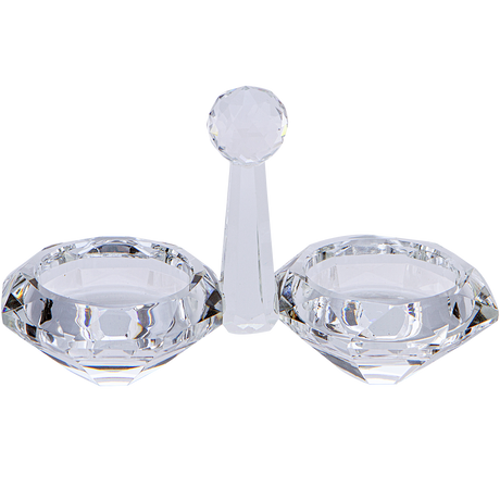 Crystal Salt & Pepper Stand 4x5" - LEHADAR