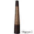 47-Inch Tall Handcrafted Brown Ceramic Floor Vase - Waterproof Cylinder-Shaped Freestanding Vase, Ideal for Tall Floral Arrangements and as a Standalone Piece - LEHADAR