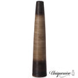 39-Inch Tall Handcrafted Brown Ceramic Floor Vase - Waterproof Cylinder-Shaped Freestanding Design, Ideal for Tall Floral Arrangements and as a Standalone Piece - LEHADAR