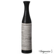 39-Inch Handcrafted Black and White Waterproof Ceramic Floor Vase - Neat Classic Bottle Shaped Vase, Freestanding Design, Perfect for Tall Floral Arrangements - LEHADAR