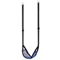 Indoor and Outdoor Patio Playground Kids Fun Hanging Mesh Fabric Tree Swing with Adjustable Strap, Blue - LEHADAR