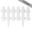 Decorative Garden Ornamental Edging Border Lawn Picket Fence Landscape Path Panels, Pack of 36 - LEHADAR