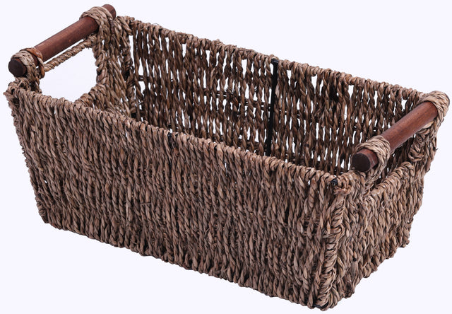 Seagrass Counter-Top Basket Great for Folded Paper Towel - LEHADAR