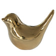 Stylish Modern Accent Table Decor: Ceramic Gold Bird Figurine Statue Ornament ‰ÛÒ Ideal for Home, Office, Living Room Decor, Valentine's Day Gifts, Wedding Favors, and Holiday Decorations - LEHADAR