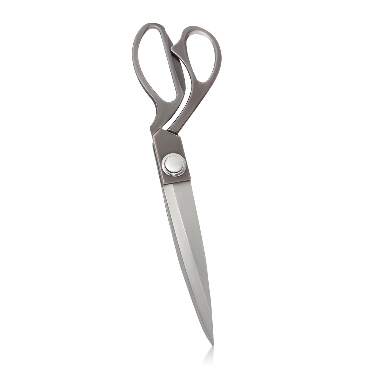 Heavy Duty Big Aluminum Plated Gray Scissors with Sharp Blades for Office - LEHADAR