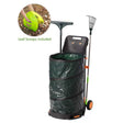 All Purpose Garden Cart and Leaf Collector, Bonus Hand Leaf Rakes Included - LEHADAR
