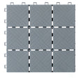Gray Interlocking Garden Path Tiles Outdoor Flooring Decorative Floor Grass Paver, Pack of 5 - LEHADAR