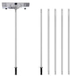 Quickway Imports Snow Rake Shovel | Aluminum Snow & Leaf Removal Tool & Pusher Scraper for House Roof & Car with 24‰۝ Rolling Blade, Lightweight 5-21‰۪ Telescoping Extendable Handle & Nonslip Grip - LEHADAR