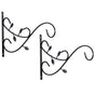 Decorative Metal Wall Mounted Hook for Hanging Plants, Bracket Hanger Flower Pot Holder, 2 Pack - LEHADAR