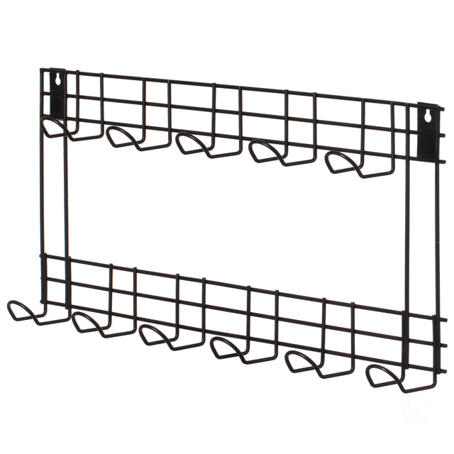 Wall Mount Garden Tool Storage Rack Hook On Garage, Garden and Yard, Black - LEHADAR
