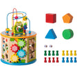 8 in 1 Colorful Attractive Wooden Kids Baby Activity Play Cube, Fun Toy Center For Playroom, Nursery, Preschool, and Doctors' Office - LEHADAR