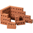 Construction Stacking Building Red Brick Block, Rectangle Foam Kids Pretend Play Creativity Toy, 25 Pack - LEHADAR