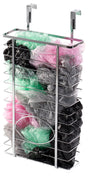 Durable Chrome Metal Grocery Bag Holder ‰ÛÒ Multi-Functional Over-the-Cabinet and Over-the-Door Organizer for Maximizing Kitchen Storage, Ideal for Neatly Storing and Recycling Plastic Bags with Ease - LEHADAR