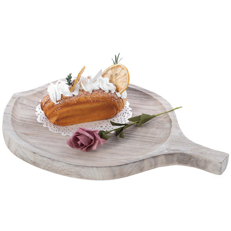 Wooden Leaf Shape Serving Tray Display Platter - LEHADAR