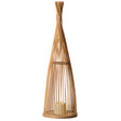 Rattan Designed Bamboo LED Lantern Lamp Battery Powered for Indoor and outdoor - LEHADAR