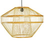 Modern Natural Bamboo Hanging Light Shade for Entryway and Living Room - LEHADAR